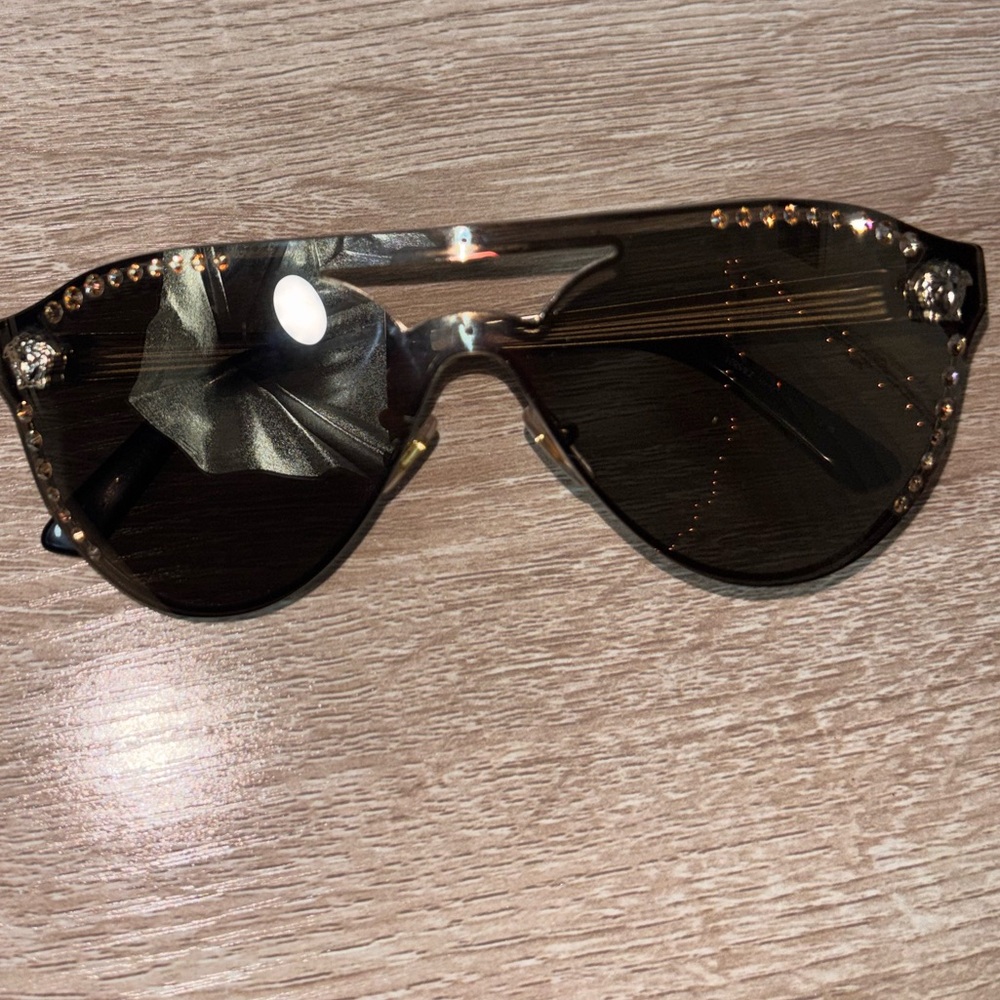 Authentic Versace Gold Mirrored Sunglasses